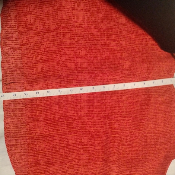 Simply Styled Red & Orange V-Neck Ruffled Spaghetti Strap Top XL Petite - Picture 4 of 7